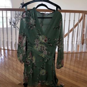 Green Floral Dress